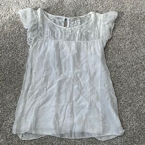 Via Signoria White Blouse Size Small